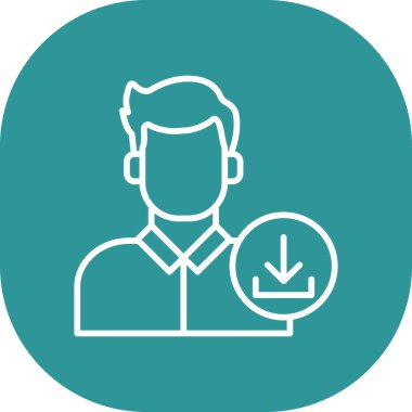 İnsanların vektör illüstrasyonu simgesi, insan kaynakları, iş, iş simgesi