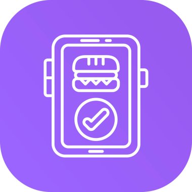 Gıda simgesinin vektör illüstrasyonu