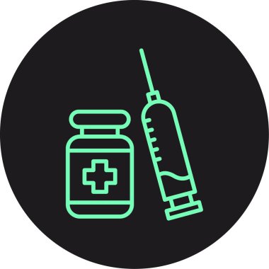 vektör şırınga simgesi simgesi