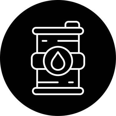 Moda tarzında izole edilmiş gaz tankı simgesi