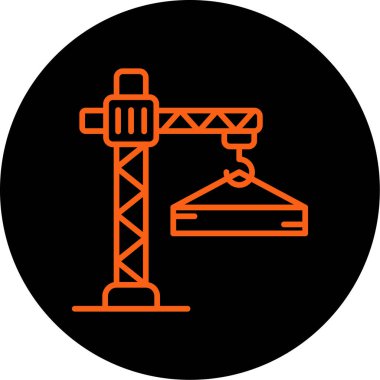 vinç simgesi vektör illüstrasyonu