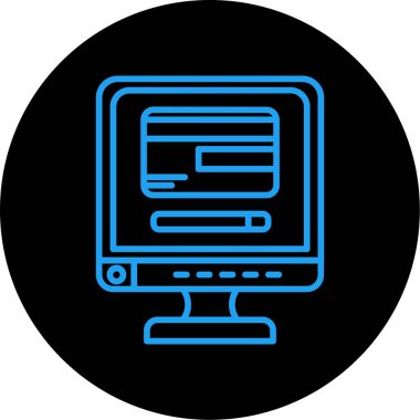 dizüstü bilgisayar web simgesi, basit vektör illüstrasyonu