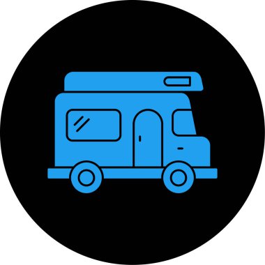 Kamp yapmak. Web simgesi basit illüstrasyon