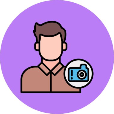 kamera simgesi vektör illüstrasyonu