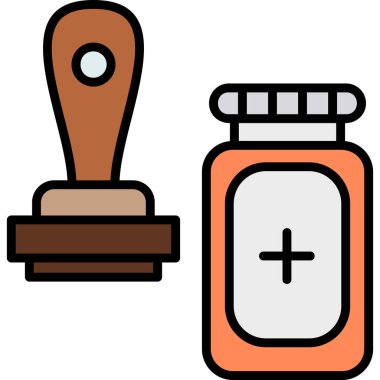 eczane ve tıbbi simge, vektör illüstrasyonu