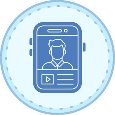 Vektör Mobil simge illüstrasyonu