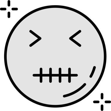 yüz simgesi, vektör çizimi