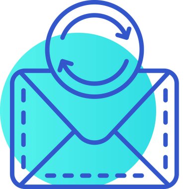 E-posta. Web simgesi basit illüstrasyon