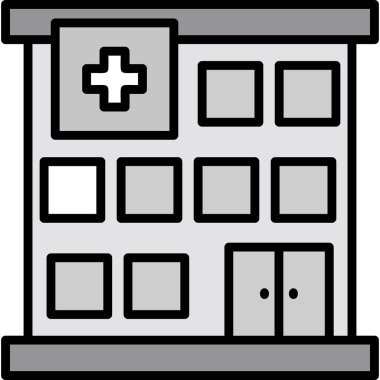 bina simgesi, vektör illüstrasyonu