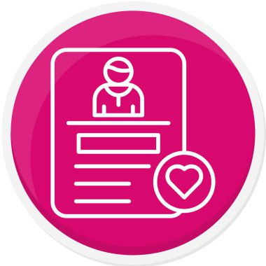 doktor simgesi, vektör illüstrasyonu