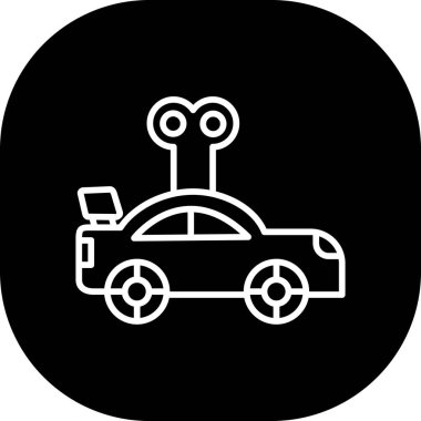 araba simgesi vektör illüstrasyonu