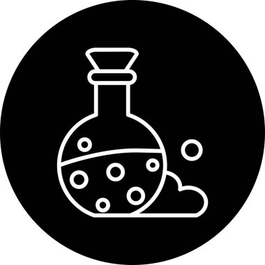 Bir şişenin vektör çizimi.