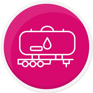 Petrol tankeri vektör simgesi. Grafik ve web tasarımı için illüstrasyon tasarımı.