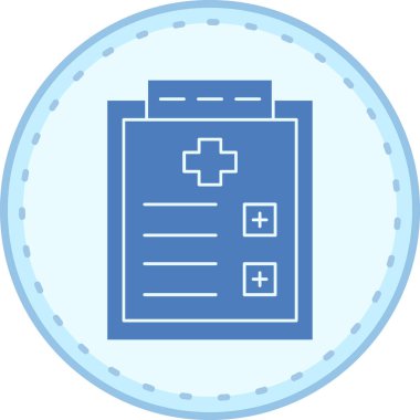 Tıbbi raporun vektör çizimi