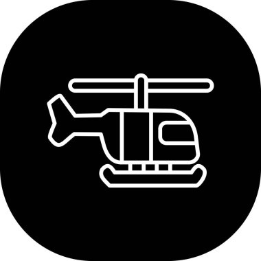 vektör helikopter ico, vektör illüstrasyonu