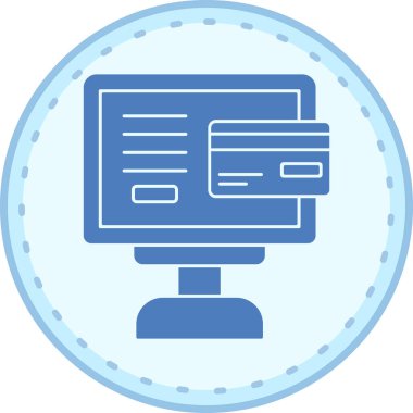 Bilgisayar. Web simgesi basit illüstrasyon