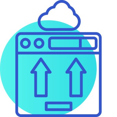 Pil. Web simgesi basit illüstrasyon