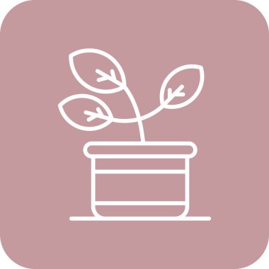 Bir pot simgesinin vektör illüstrasyonu