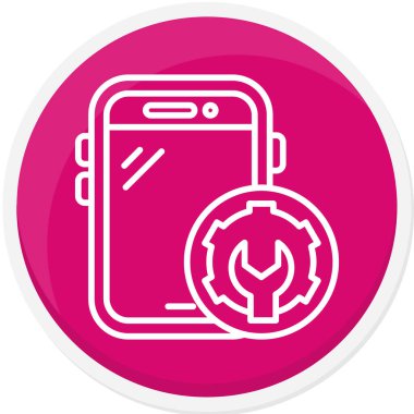 Akıllı telefon simgesinin vektör çizimi