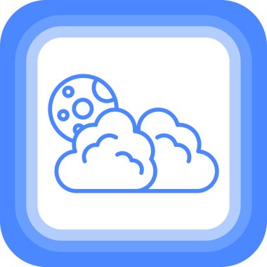 Bulut. Web simgesi basit illüstrasyon