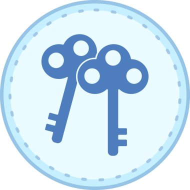 Anahtar. Web simgesi basit illüstrasyon