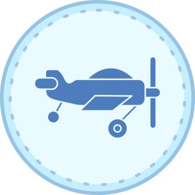 uçak ikonu vektör illüstrasyonu