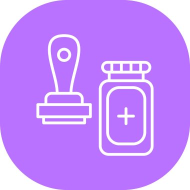 İlaç şişesinin vektör illüstrasyonu