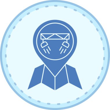 Bir kadın simgesinin vektör illüstrasyonu