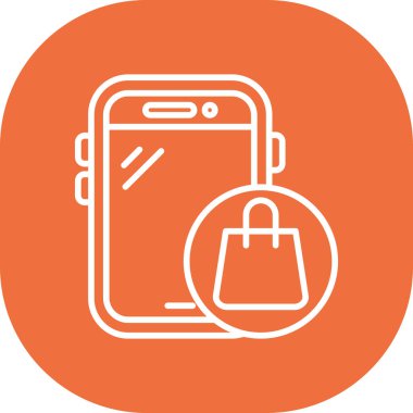 Alışveriş poşeti simgesi, vektör illüstrasyonu