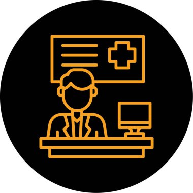 Doktor Simge vektör illüstrasyonu