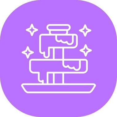 Modern b 'nin vektör illüstrasyonunda su borusu simgesi yok