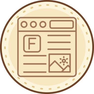 Web simgesi vektör illüstrasyonu