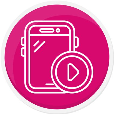 akıllı telefon simgesi vektör illüstrasyonu