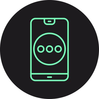 Benzersiz akıllı vektör simgesi