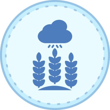 yağmur ikonu vektör illüstrasyonu