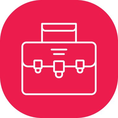 Evrak çantası simgesinin vektör illüstrasyonu