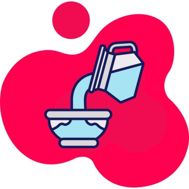 Temizlik temizlik ikonu - taslak biçiminde