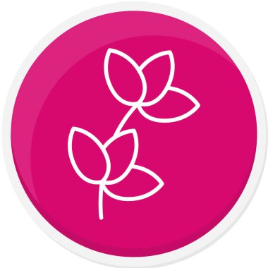 Çiçek modern simgesinin vektör illüstrasyonu