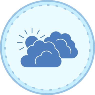 Hava tahminleri modern simge, vektör illüstrasyonu