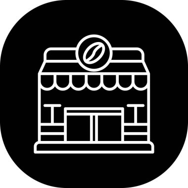 Dükkan. Web simgesi basit illüstrasyon