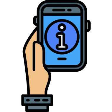 akıllı saat simge vektör illüstrasyonu