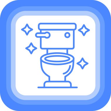 Tuvalet. Web simgesi basit illüstrasyon