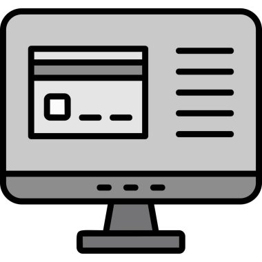 Bilgisayar ekranı. Basit tasarım