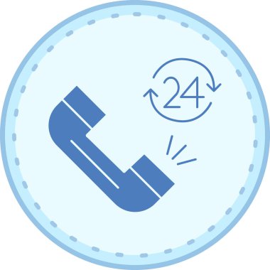 Çağrı merkezi. Web simgesi basit illüstrasyon