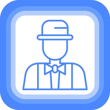 avatar. Web simgesi basit illüstrasyon