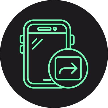 Vektör Mobil simge illüstrasyonu