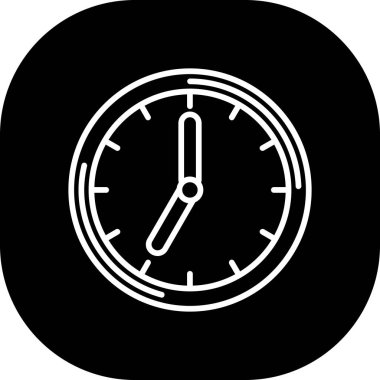 Proje için vektör saat simgesi