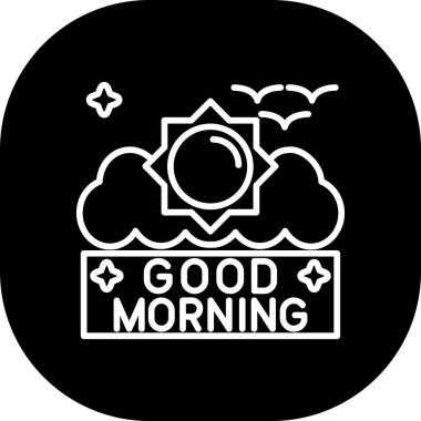 Günaydın vektör illüstrasyon tasarımı