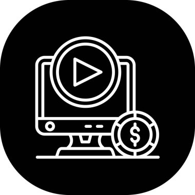 Para simgesinin vektör illüstrasyonu