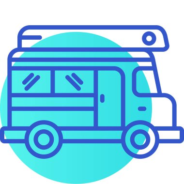 bus simgesi vektör illüstrasyonu